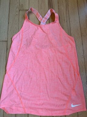 NIKE DRI-FIT Girls Tank in Orange size X-Large XL EUC